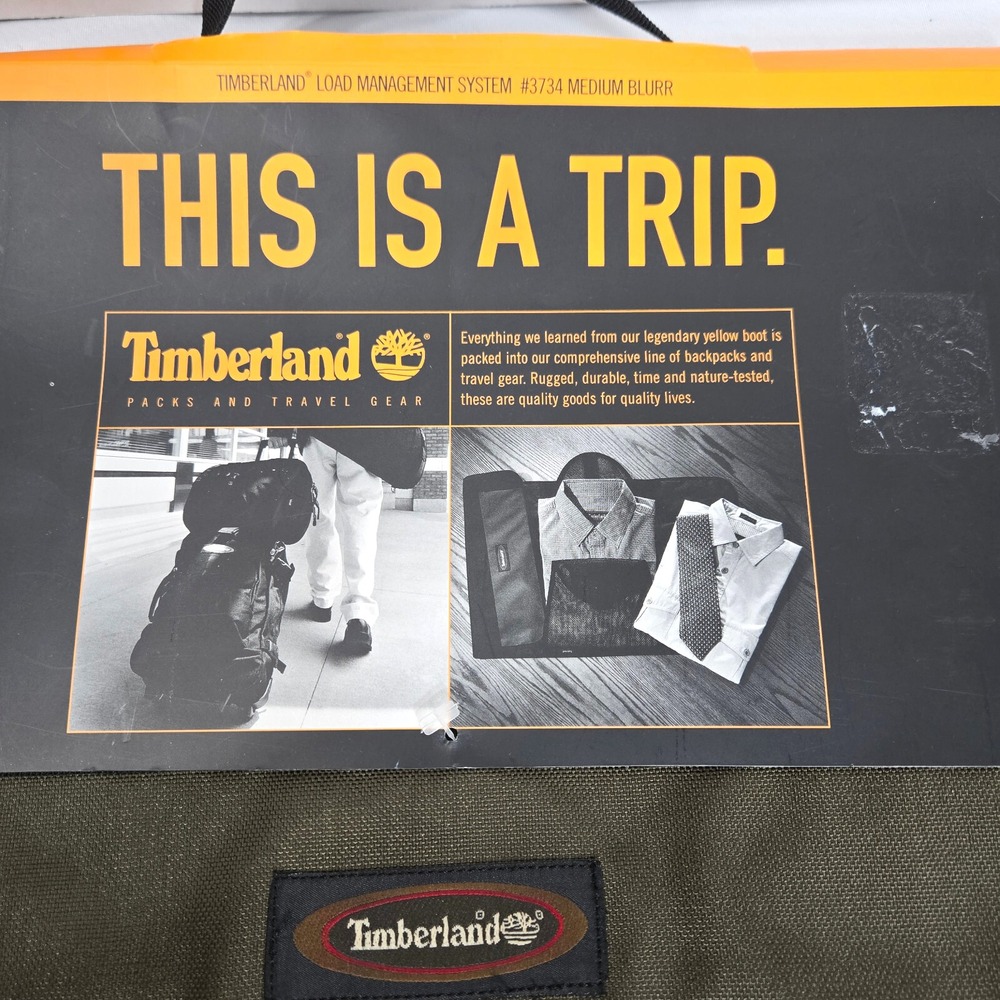 New Timberland Travel Gear Garment Bag 17 1/2" x 12 1/2" Tie Pocket Garment fold - Picture 2 of 7